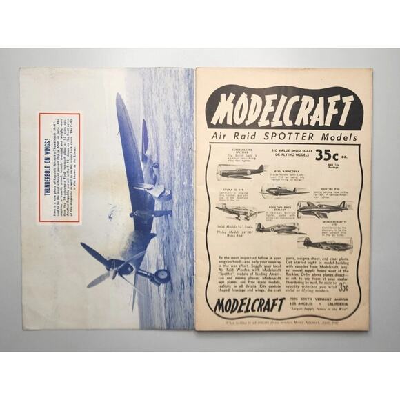 1942 Model Aircraft Magazine - April 1942 M596 - Picture 2 of 16